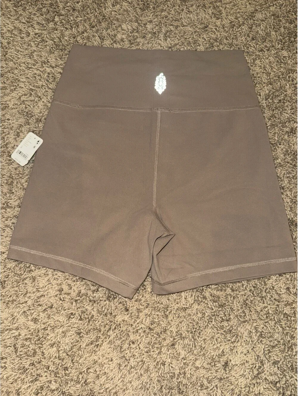 NWT Women’s Free People FP Movement Never Better Bike Shorts (Medium) Brown